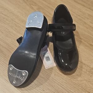 Danskin Black Kids Tap Shoes